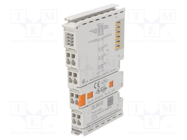 Industrial module: supply terminal; -25÷60°C; IP20