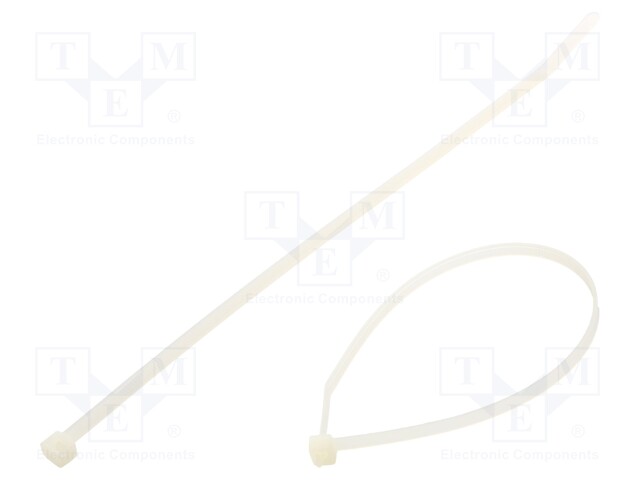 Cable tie; L: 250mm; W: 4.8mm; polyamide; 220N; natural; Ømax: 65mm