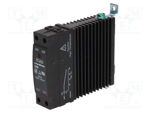 Relay: solid state; Ucntrl: 4÷32VDC; 30A; 48÷530VAC; DIN,on panel