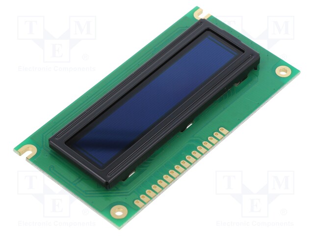 Display: OLED; graphical; 2.4"; 100x16; Dim: 84x44x10mm; green; 5VDC