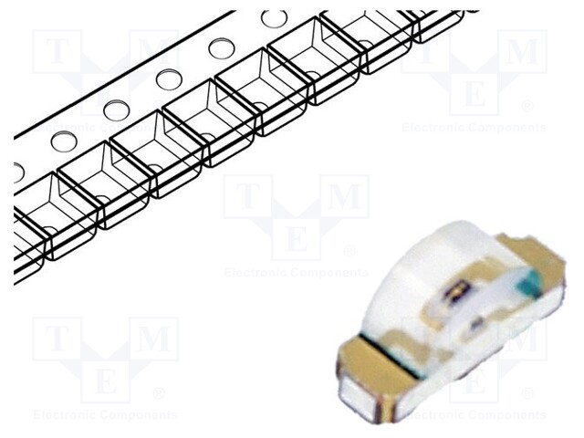 LED; SMD; 1206; green; 18÷35mcd; 3.2x1x1.5mm; 130°; 2÷2.4V; 20mA