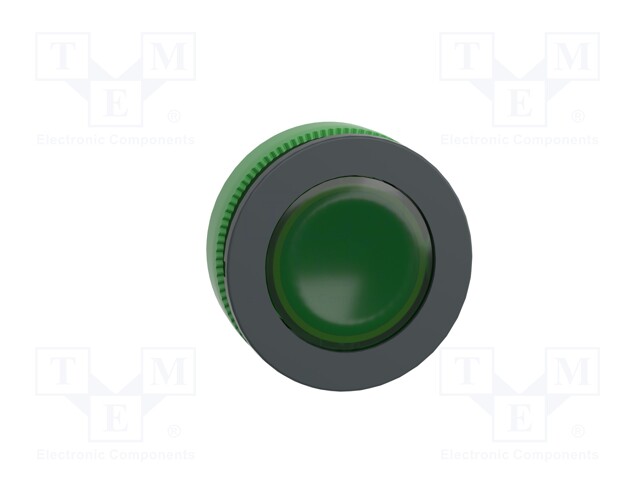 Indicator Lens, Green, Round, 30 mm, Pilot Light Head