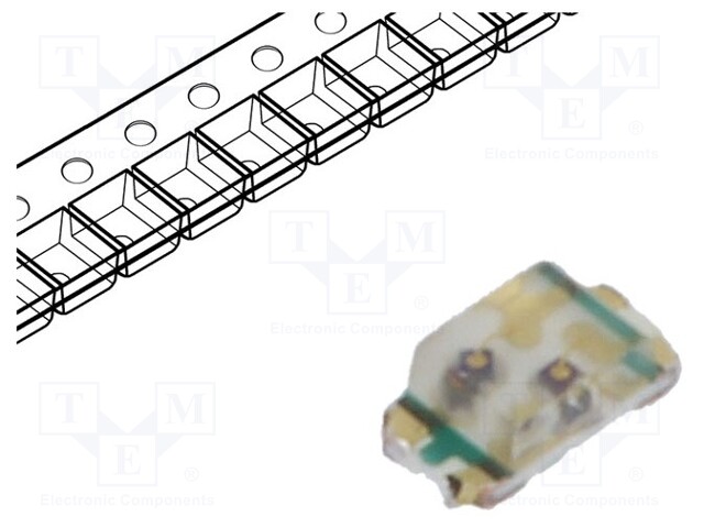 LED; SMD; 0603; red/green; 1.6x0.8x0.55mm; 130°; 2÷2.4/2÷2.4V; 20mA