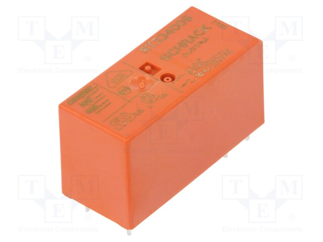 Relay: electromagnetic; SPST-NO; Ucoil: 6VDC; 16A/250VAC; 90Ω; IP40