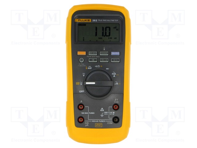 Digital multimeter; LCD (6000),with a backlit; True RMS; IP67