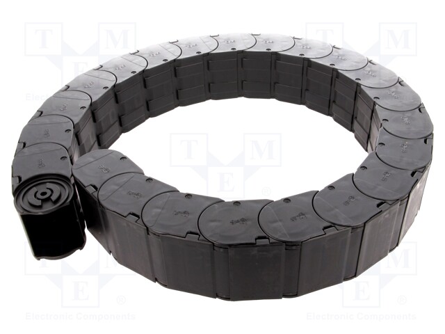 Cable chain; Series: 158; Bend.rad: 125mm; L: 1012mm