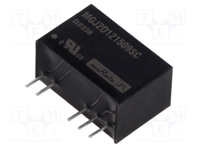 Converter: DC/DC; 2W; Uin: 10.8÷13.2V; Uout: 15VDC; Uout2: -8.7VDC