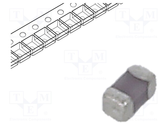 Capacitor: ceramic; 100pF; 50VDC; C0G; ±5%; SMD; 0402