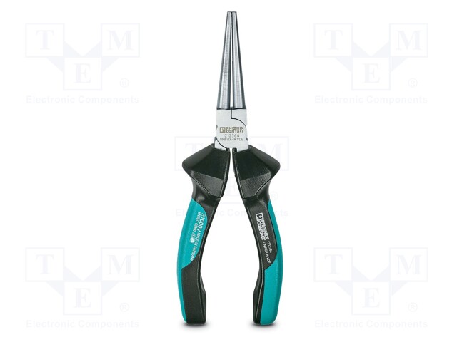 Pliers; half-rounded nose; 160mm