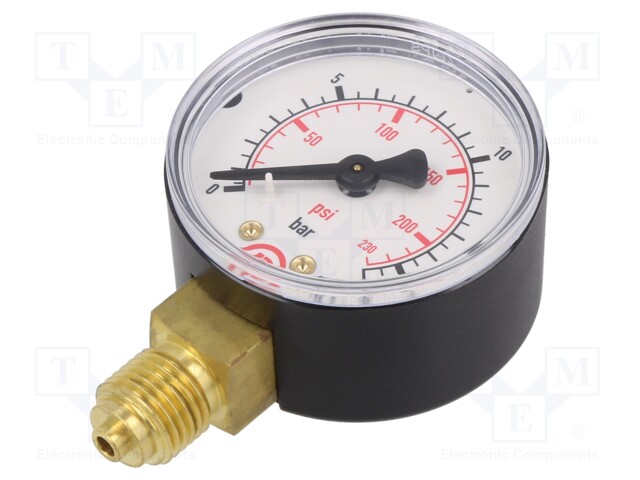 Manometer; 16bar; 50mm; non-aggressive liquids,inert gases