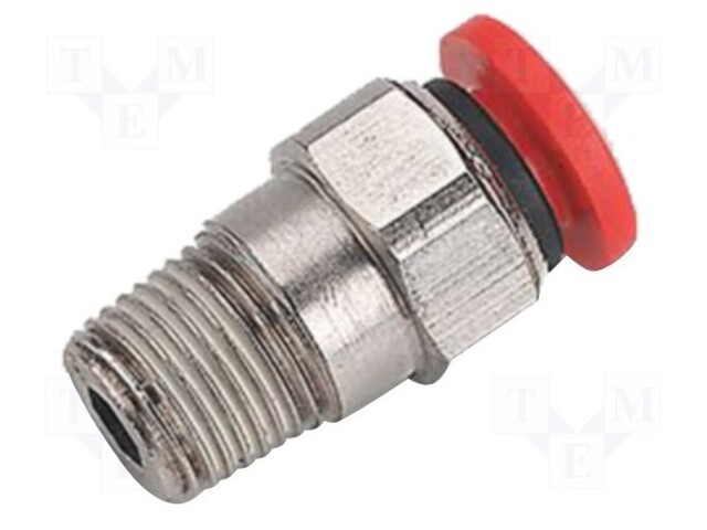 Composite connector; straight; BSP 1/4"