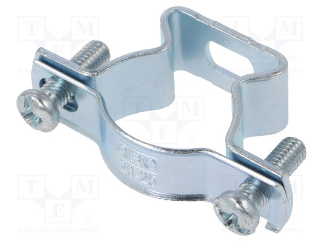 T-bolt clamp; 20÷25mm; steel; Plating: zinc; V: industrial