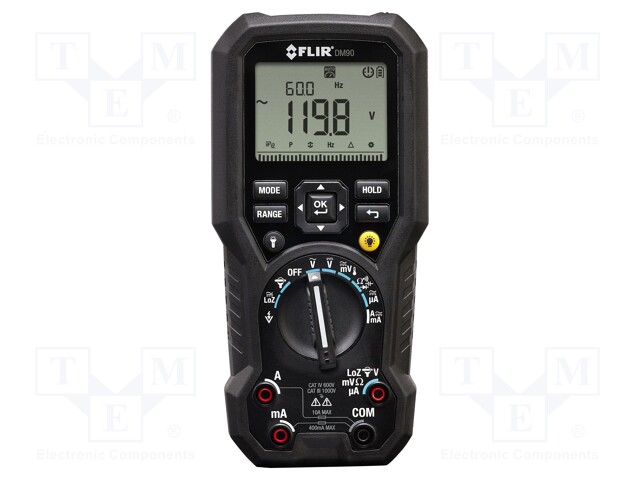 Digital multimeter; LCD (6000),bargraph,with a backlit; IP54