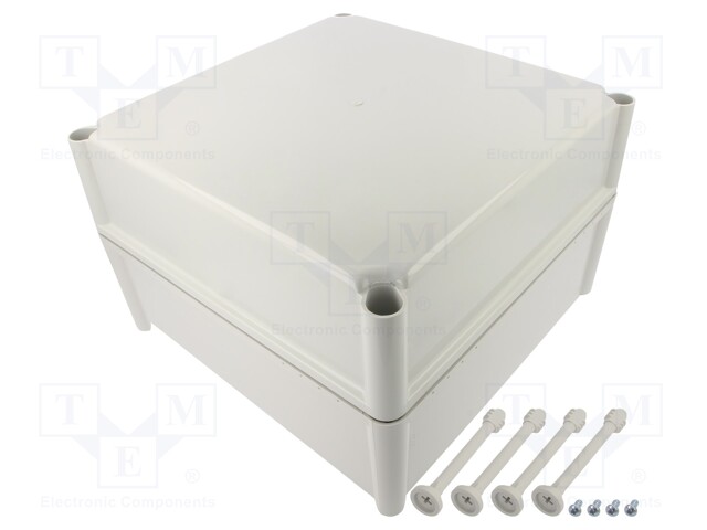 Enclosure: multipurpose; X: 278mm; Y: 278mm; Z: 180mm; SOLID; ABS