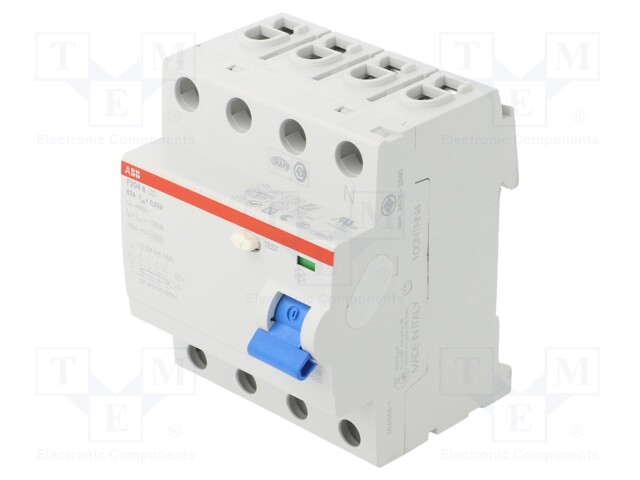 RCD breaker; Inom: 63A; Ires: 30mA; Max surge current: 5000A; 400V