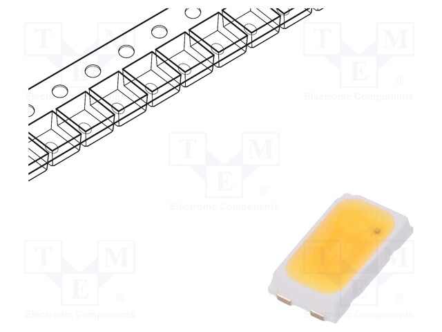 LED; SMD; 5630; 33.1÷34.7lm; 80; 120°; 65mA; 2.7÷3V; Front: flat