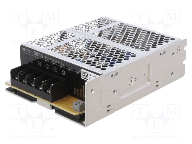 Power supply: switched-mode; 50W; 5VDC; 10A; OUT: 1; 129x97x38mm