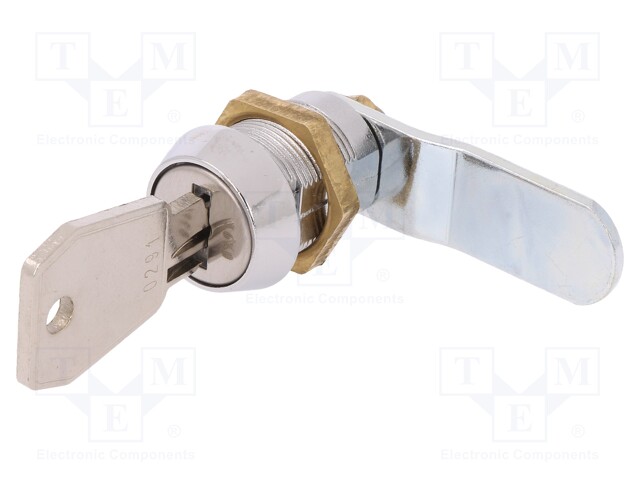 Lock; different cylinder; zinc and aluminium alloy; 22mm