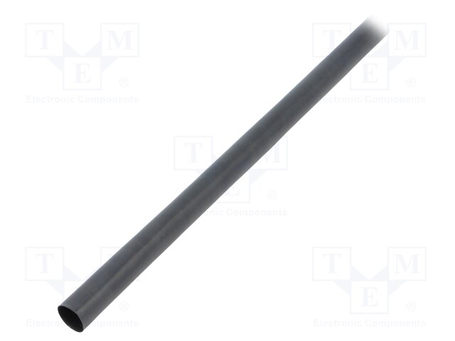 Heat shrink sleeve; glueless; 3: 1; 12mm; L: 1.2m; black; 5pcs.