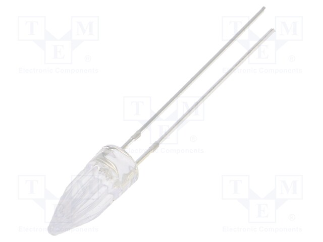 LED; 5mm; red; 1120÷1560mcd; 100°; Front: Rocket; 2.1÷2.6V; THT