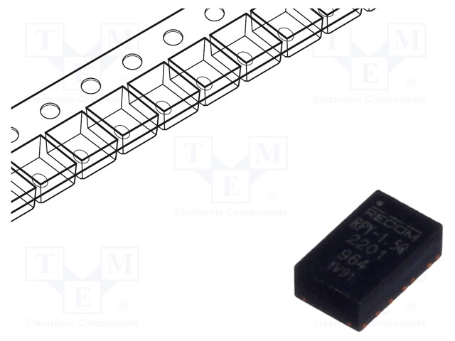 Converter: DC/DC; Uin: 4÷36V; Uout: 800mVDC÷34.8VDC; Iout: 1500mA