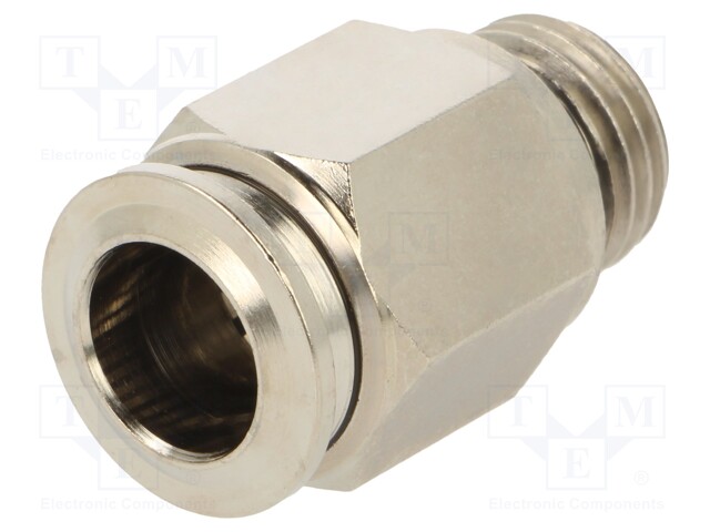 Push-in fitting; straight; 1/4"; -0.99÷20bar; 10mm