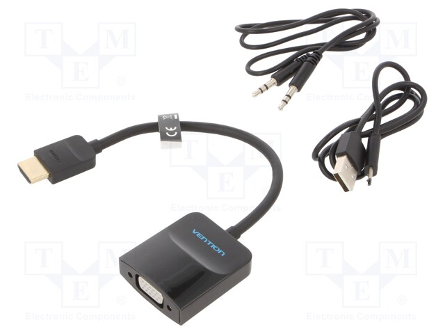 Cable; HDMI 1.4; 0.15m; black