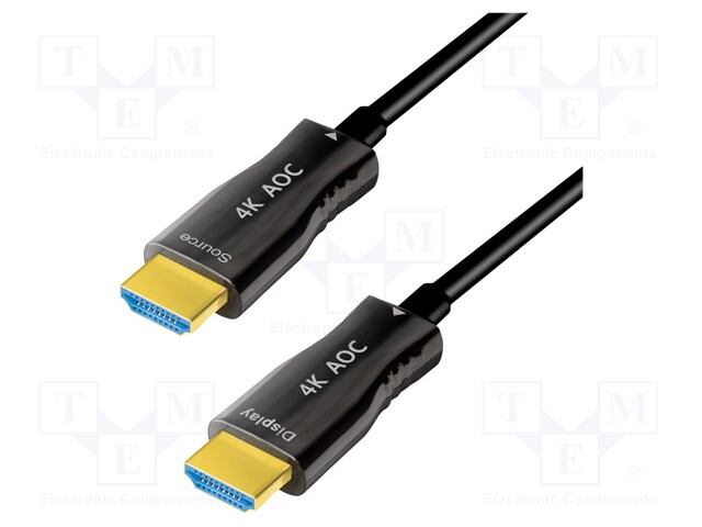 Cable; HDCP,HDMI 2.0,High Speed + Ethernet Premium; 30m; black