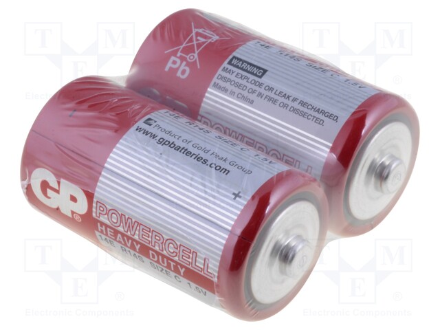 Battery: zinc-carbon; 1.5V; C; POWERCELL; Batt.no: 2