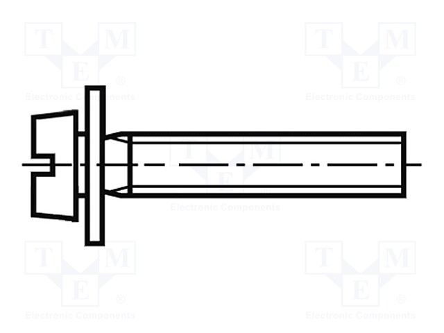 Screw; M4x8; DIN: 84; Head: cheese head; slotted; steel; zinc; 1,2mm