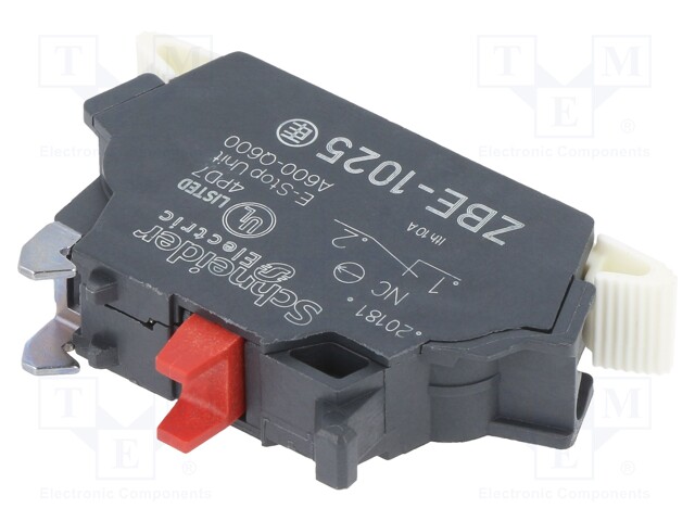 Contact block; 22mm; Harmony XB4; -25÷70°C; front fixing