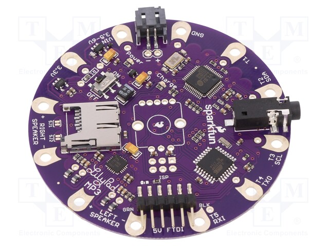 Module: audio; mp3 player; I2C,analog; LilyPad