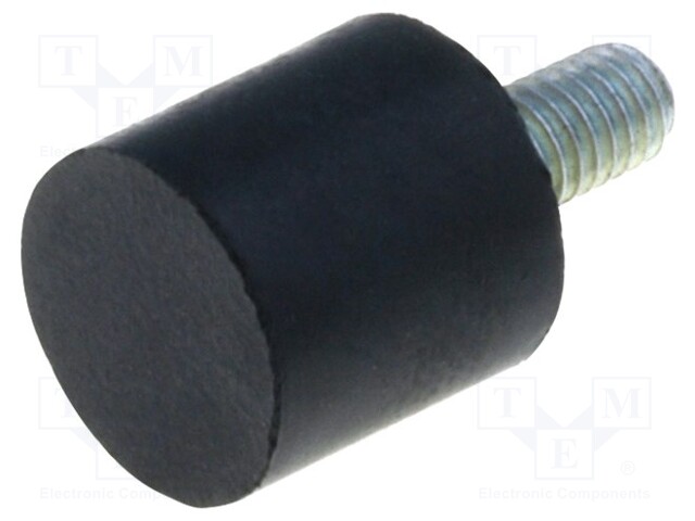 Vibroisolation foot; Ø: 8mm; H: 8mm; Shore hardness: 70±5; 102N