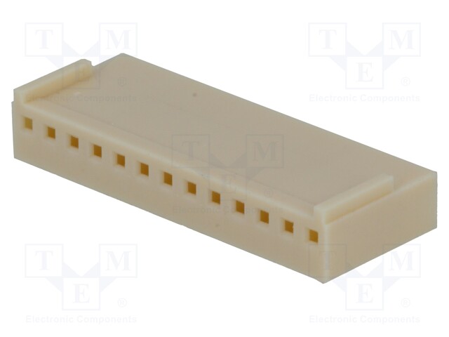 Plug; wire-board; female; NS25; 2.54mm; PIN: 13; w/o contacts; 250V