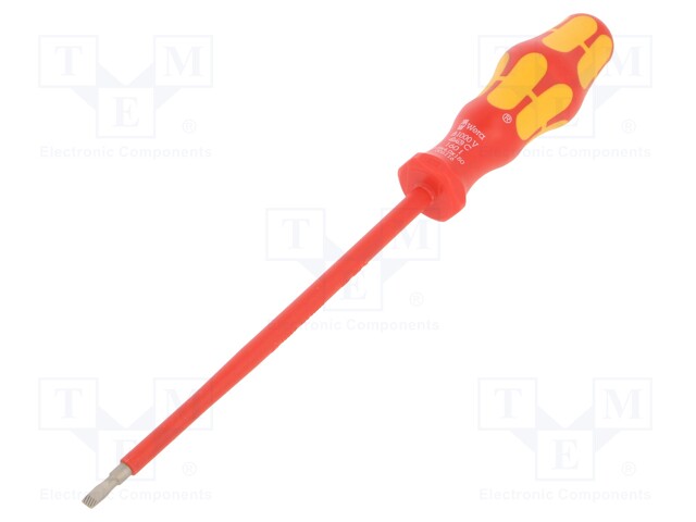 Screwdriver; insulated; slot; 4,0x0,8mm; Blade length: 150mm