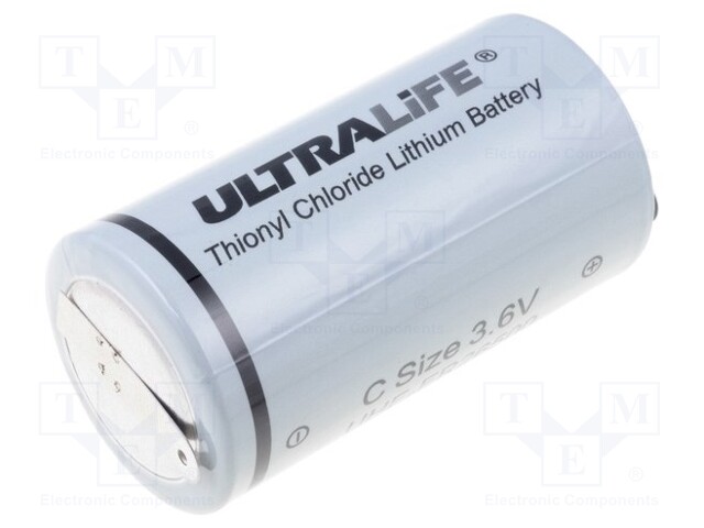 Battery: lithium; 3.6V; C; soldering lugs; Ø26.2x50mm; 9000mAh