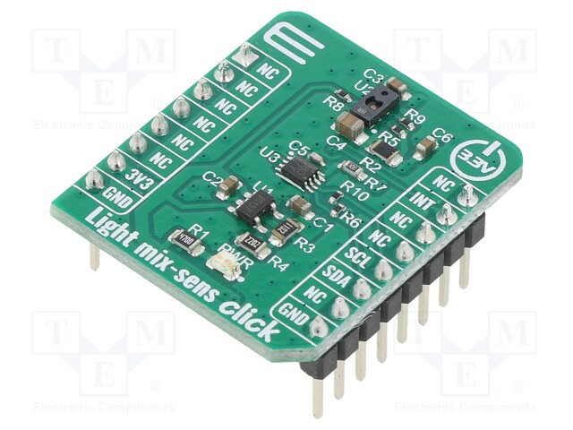 Click board; lighting sensor; I2C; TMD37253; 3.3VDC