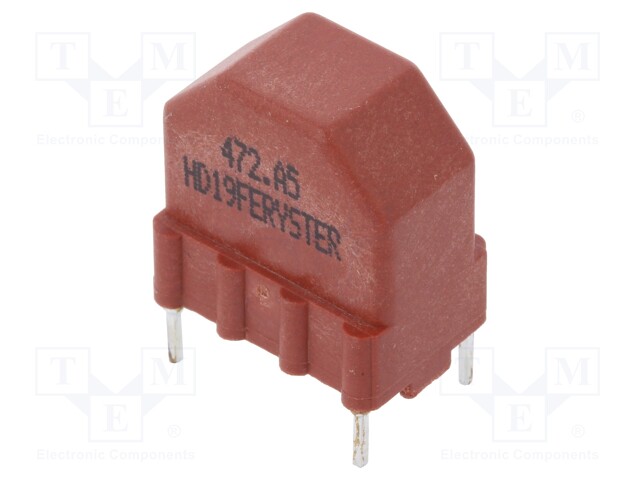 Inductor: wire; THT; 4.7mH; 500mA; 430mΩ; 230VAC; 10x15mm; -20÷+50%