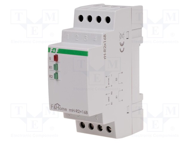 Executive module; F&Home; for DIN rail mounting; 24VDC; IP20