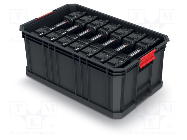 Container: set with containers; black; 520x329x210mm; 50kg