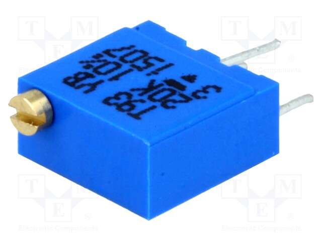 Potentiometer: mounting; multiturn; 20Ω; 500mW; THT; ±10%; cermet