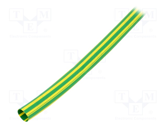 Heat shrink sleeve; flexible; 2: 1; 9.5mm; L: 10m; yellow-green