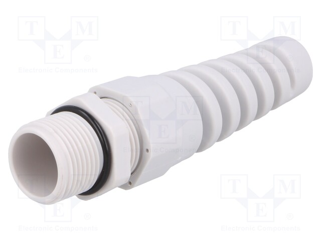 Cable gland; with strain relief; M20; IP68; Mat: polyamide; grey