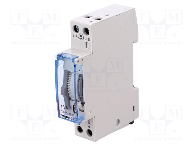 Programmable time switch; 30min÷24h; SPDT; 250VAC/16A; 230VAC