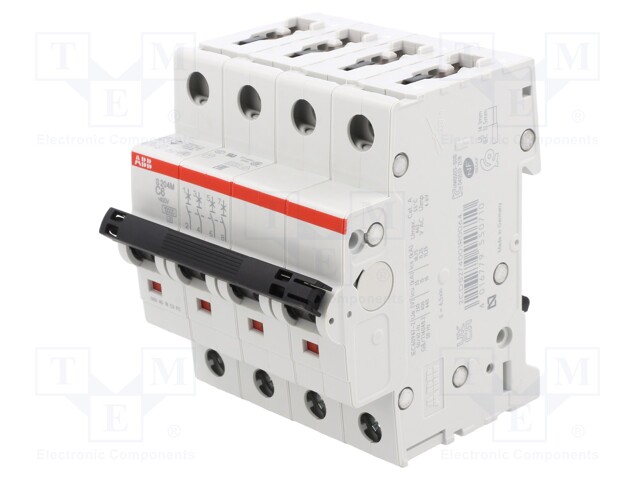 Circuit breaker; 400VAC; Inom: 6A; Poles: 4; DIN; Charact: C; 10kA