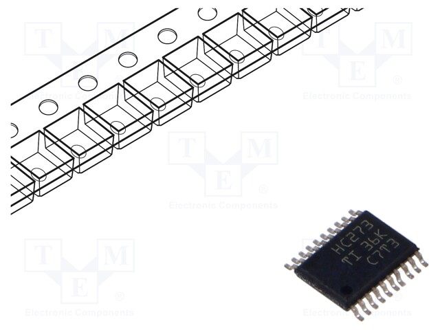 IC: digital; D flip-flop; Ch: 8; SMD; TSSOP20; tube; HC