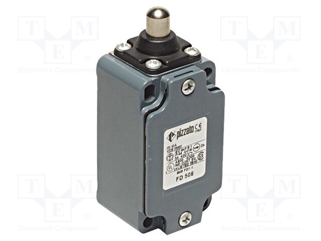 Limit switch; pin plunger Ø10mm; NO + NC; 10A; max.500VAC; PG13,5