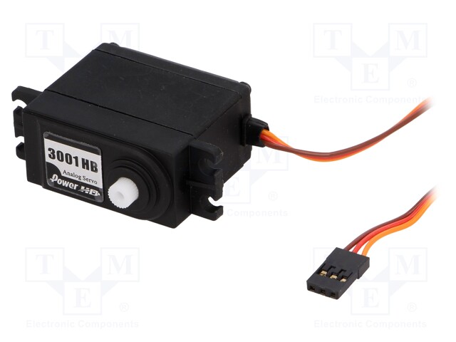 Motor: servo; 4.8÷6VDC; standard; analogue; 43g; 40.7x20.5x39.5mm