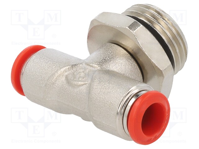 Push-in fitting; T-tap splitter; 1/2"; -0.99÷20bar; 8mm