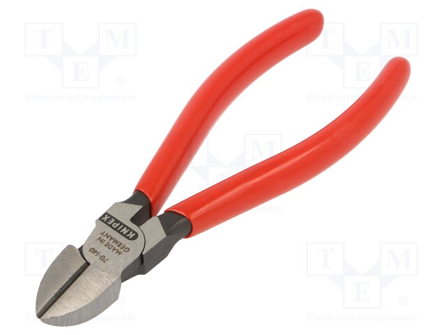 Pliers; side,cutting; plastic handle; Pliers len: 140mm